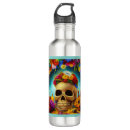 Search for day of the dead water bottles Dia de los muertos