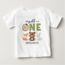 Search for wild one first birthday baby shirts Woodland