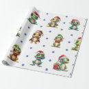 Search for frog christmas wrapping paper Whimsical