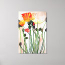 Search for orange flower canvas prints Poppy