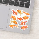 Search for fish art stickers Orange