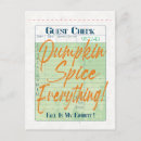 Search for pumpkin fall postcards Pumpkin spice latte