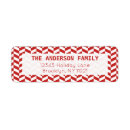 Search for red chevron return address labels Modern