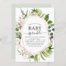 Search for geometric baby shower invitations Greenery