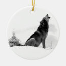 Search for timber wolf christmas tree decorations Nature