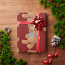 Search for christmas bear wrapping paper Vintage