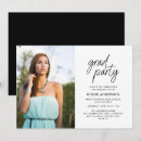 Search for brush script invitations Grad party