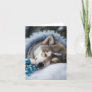 Search for husky christmas cards Winter