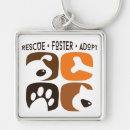 Search for rescue dog key rings Pet