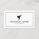 Search for martial arts business cards Taekwondo