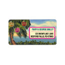 Search for tropical christmas return address labels Palm tree