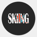 Search for funny winter stickers Skiing