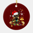 Search for german shepherd dog christmas tree decorations Xmas