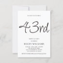 Search for 43rd invitations Elegant