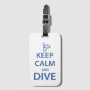 Search for scuba diving luggage tags Keep calm