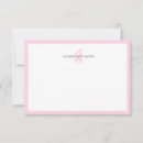Search for blush pink note cards Monogrammed