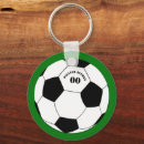 Search for player name and number key rings Soccer