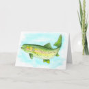 Search for trout fishing cards Watercolor