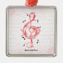 Search for treble clef christmas tree decorations Black