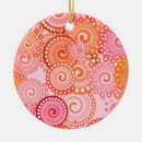 Search for coral christmas tree decorations Peach