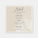 Search for beach wedding napkins Initials