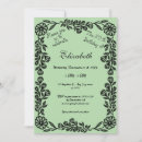 Search for pale green invitations Elegant