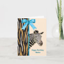 Search for zebra birthday cards Bow