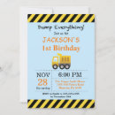 Search for bulldozer birthday invitations Dump truck