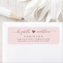 Search for gold heart return address labels Modern