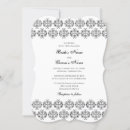 Search for black white damask wedding invitations Simple