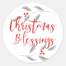Search for christmas blessing stickers Red