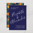 Search for orange blue save the dates Flower