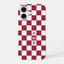 Search for red and white gingham pattern iphone cases Chequered