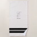 Search for bridesmaid beach towels Black and white
