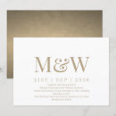 Search for ivory and gold wedding invitations Typography
