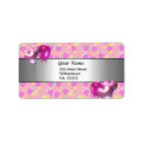 Search for pink silver return address labels Party