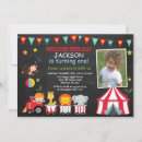 Search for carnival birthday invitations Circus