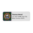 Search for scottish plaid return address labels Green