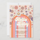 Search for groovy baby shower invitations Pastel