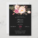 Search for pink black bridal shower invitations Flowers