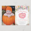 Search for pink halloween birthday invitations Our little pumpkin