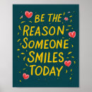 Search for smile today posters Inspirational