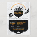 Search for witch cauldron invitations Bat