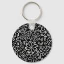 Search for beautiful white rounded key rings Black