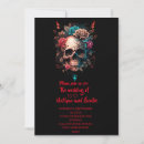 Search for gothic wedding invitations Skull