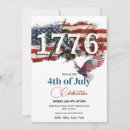 Search for bald eagle and invitations Red white and blue