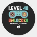 Search for 40 years stickers Fortieth