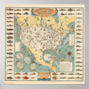 Search for us map posters North america