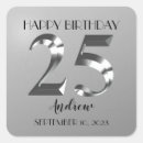 Search for 25th birthday stickers Party