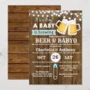Search for babies beer bbq baby shower invitations Wood